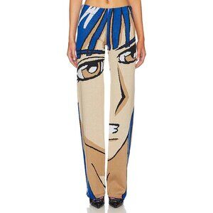 1XBLUE Anime Trousers in Blue Manga
